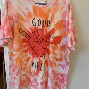 Good vibes oversized tee